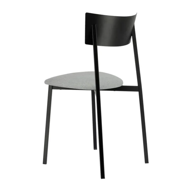 Carrier Anémone ® Chaise française avec assise en tissu rembourrée et dossier métal> Chaise De Salle à Manger