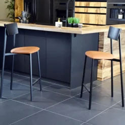 Carrier Anémone ® Tabouret de bar en métal made in France assise rembourrée> Tabouret De Bar (assise +/- 80 Cm)