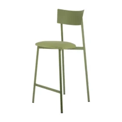 Carrier Anémone ® Tabouret snack français avec assise en tissu rembourrée et dossier métal><noscript><img width=