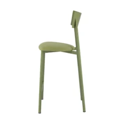 Carrier Anémone ® Tabouret snack français avec assise en tissu rembourrée et dossier métal><noscript><img width=