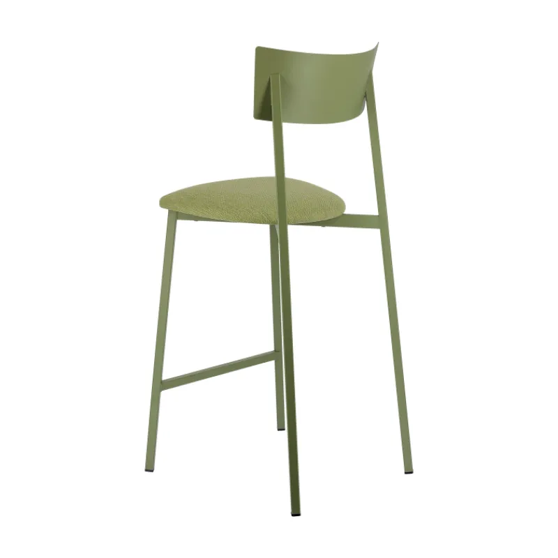 Carrier Anémone ® Tabouret snack français avec assise en tissu rembourrée et dossier métal> Tabouret Snack (assise +/- 65 Cm)|Tabouret De Bar (assise +/- 80 Cm)