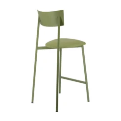 Carrier Anémone ® Tabouret snack français avec assise en tissu rembourrée et dossier métal><noscript><img width=