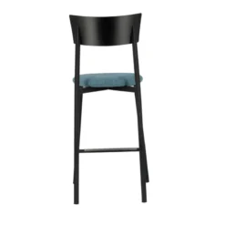 Carrier Anémone ® Tabouret snack français avec assise en tissu rembourrée et dossier métal><noscript><img width=