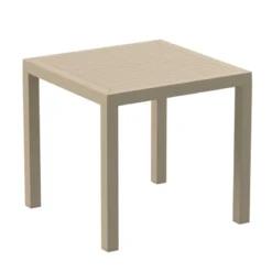 Ares Table de terrasse carrée en résine> Table De Jardin