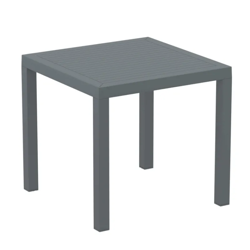 Ares Table de terrasse carrée en résine> Table De Jardin