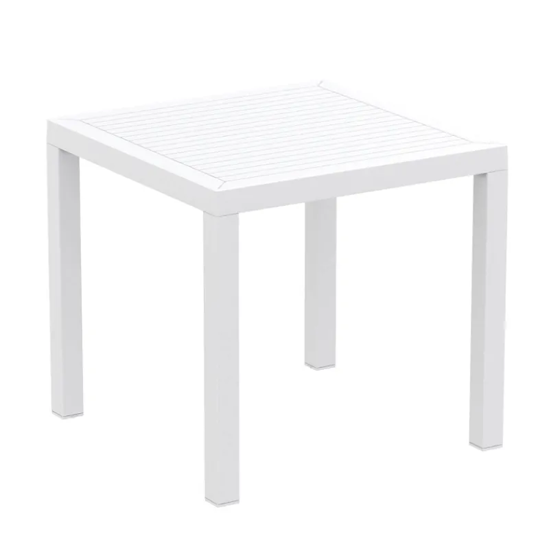 Ares Table de terrasse carrée en résine> Table De Jardin