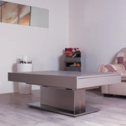 Altacom Ares Wing Table modulable extensible réglable en hauteur en bois et métal> Table De Salon|Table Pour Petit Espace