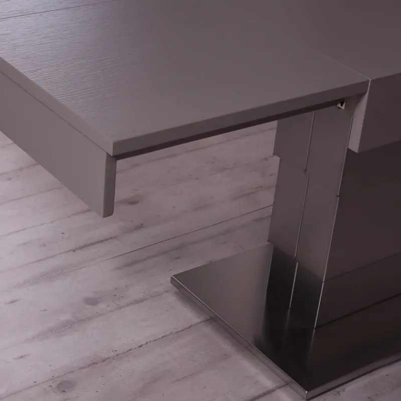 Altacom Ares Wing Table modulable extensible réglable en hauteur en bois et métal> Table De Salon|Table Pour Petit Espace