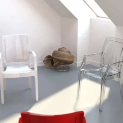 Arthur Fauteuil moderne en polycarbonate><noscript><img width=