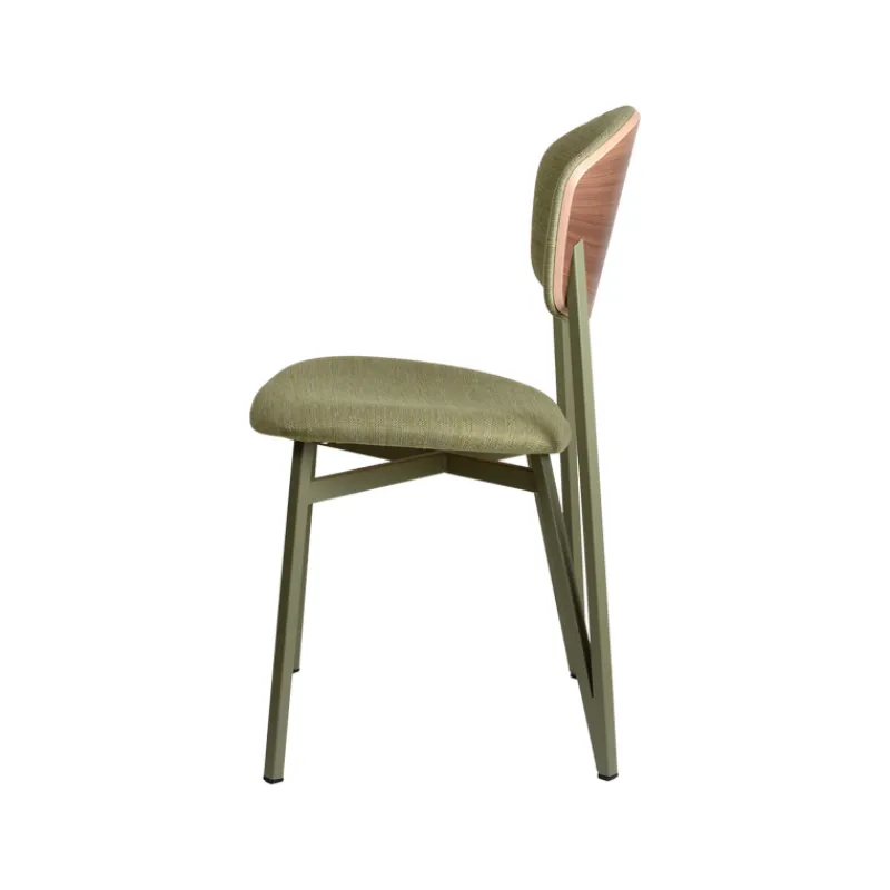 Carrier Artémis ® Chaise design française assise et dossier en tissu avec dos bois et pieds en métal> Chaise De Salle à Manger|Chaise Salon