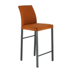 Europea Atlanta Tabouret snack italien en synthétique avec pieds en métal> Tabouret Snack (assise +/- 65 Cm)|Tabouret De Bar (assise +/- 80 Cm)