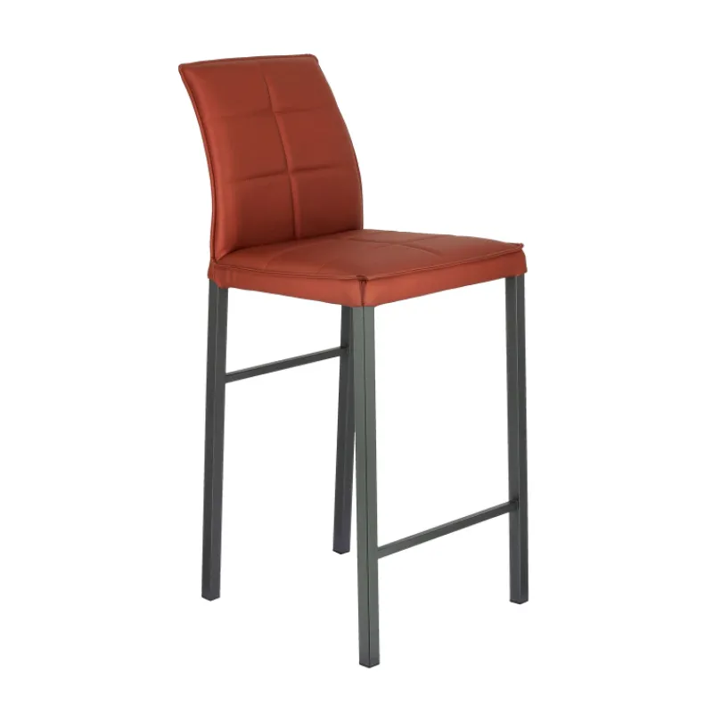 Europea Atlanta Tabouret snack italien en synthétique avec pieds en métal> Tabouret Snack (assise +/- 65 Cm)|Tabouret De Bar (assise +/- 80 Cm)
