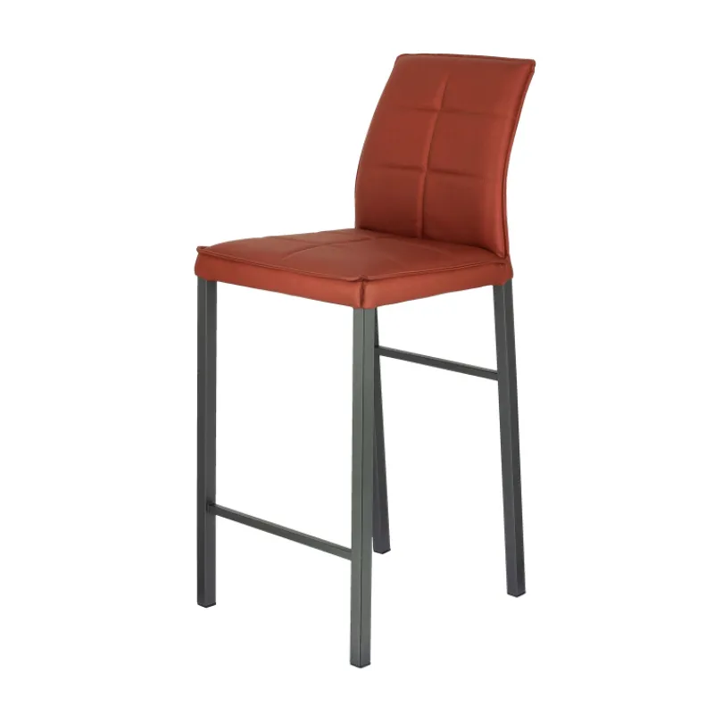 Europea Atlanta Tabouret snack italien en synthétique avec pieds en métal> Tabouret Snack (assise +/- 65 Cm)|Tabouret De Bar (assise +/- 80 Cm)