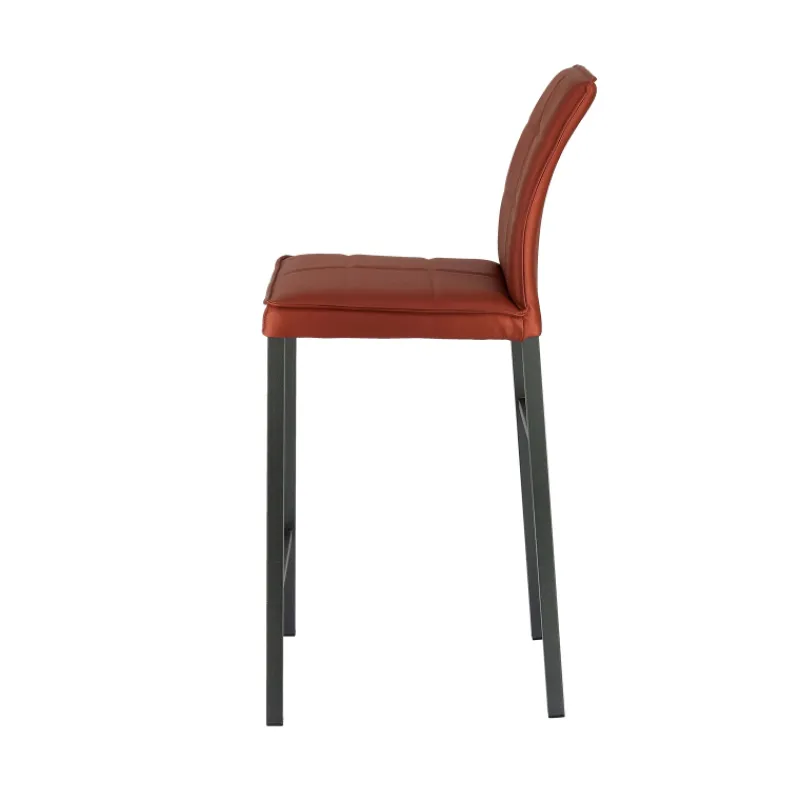 Europea Atlanta Tabouret snack italien en synthétique avec pieds en métal> Tabouret Snack (assise +/- 65 Cm)|Tabouret De Bar (assise +/- 80 Cm)
