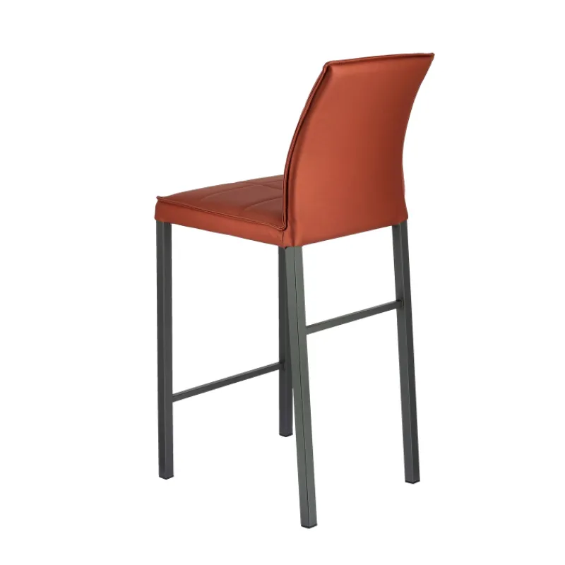 Europea Atlanta Tabouret snack italien en synthétique avec pieds en métal> Tabouret Snack (assise +/- 65 Cm)|Tabouret De Bar (assise +/- 80 Cm)