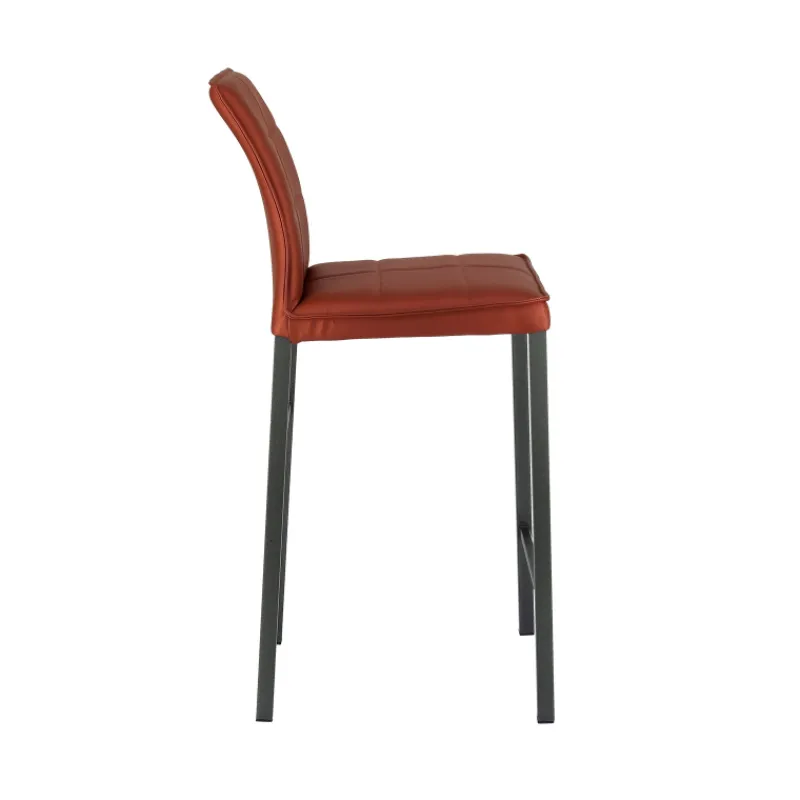 Europea Atlanta Tabouret snack italien en synthétique avec pieds en métal> Tabouret Snack (assise +/- 65 Cm)|Tabouret De Bar (assise +/- 80 Cm)