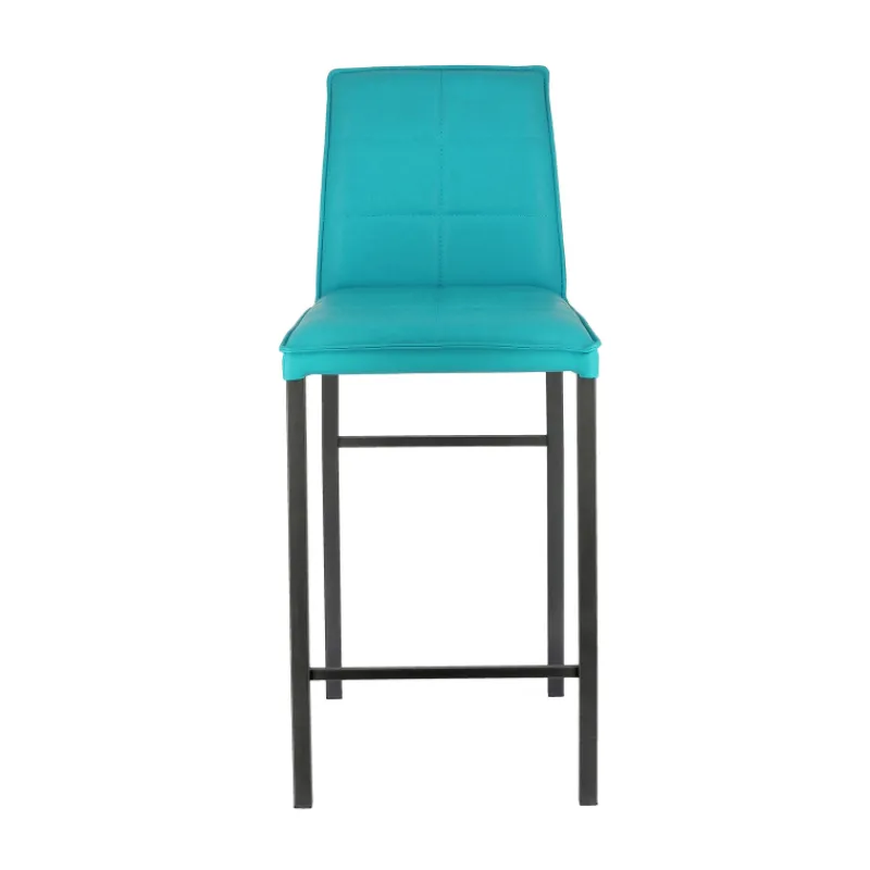 Europea Atlanta Tabouret snack italien en synthétique avec pieds en métal> Tabouret Snack (assise +/- 65 Cm)|Tabouret De Bar (assise +/- 80 Cm)