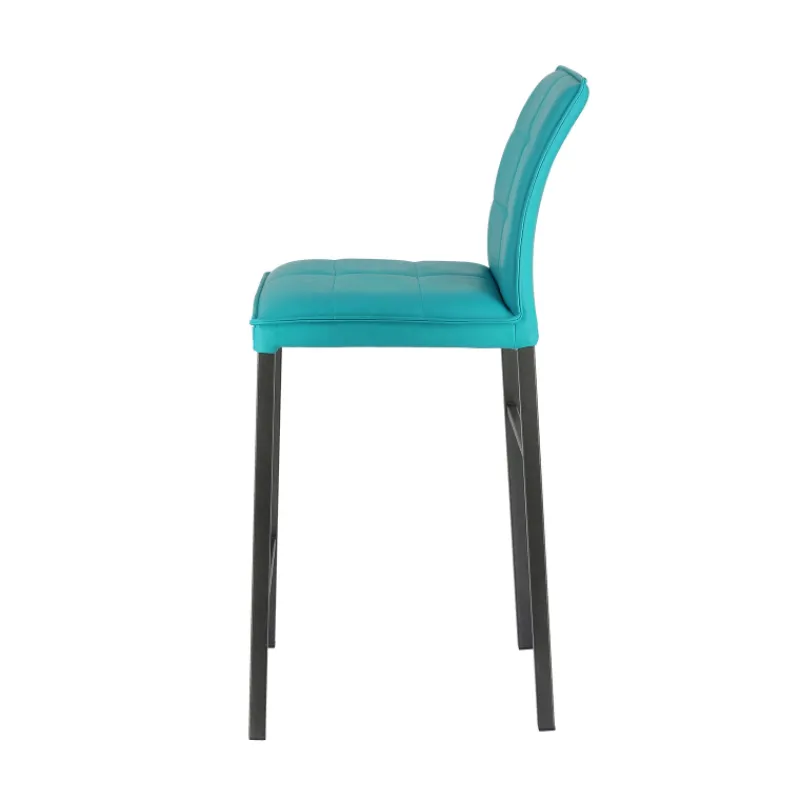 Europea Atlanta Tabouret snack italien en synthétique avec pieds en métal> Tabouret Snack (assise +/- 65 Cm)|Tabouret De Bar (assise +/- 80 Cm)