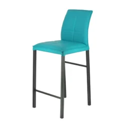Europea Atlanta Tabouret snack italien en synthétique avec pieds en métal><noscript><img width=
