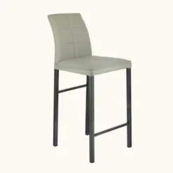 Europea Atlanta Tabouret snack italien en synthétique avec pieds en métal><noscript><img width=