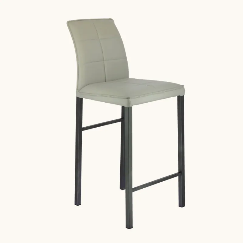 Europea Atlanta Tabouret snack italien en synthétique avec pieds en métal> Tabouret Snack (assise +/- 65 Cm)|Tabouret De Bar (assise +/- 80 Cm)