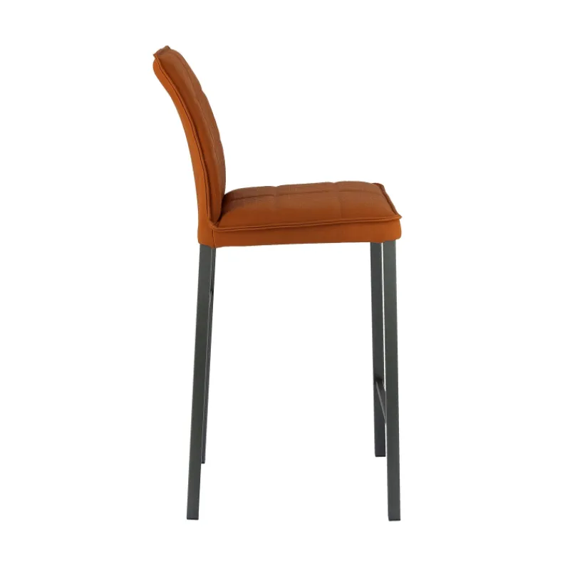 Europea Atlanta Tabouret snack italien en synthétique avec pieds en métal> Tabouret Snack (assise +/- 65 Cm)|Tabouret De Bar (assise +/- 80 Cm)