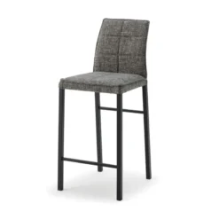Europea Atlanta Tabouret snack italien en tissu avec pieds en métal> Tabouret Snack (assise +/- 65 Cm)|Tabouret De Bar (assise +/- 80 Cm)