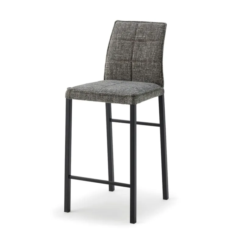 Europea Atlanta Tabouret snack italien en tissu avec pieds en métal> Tabouret Snack (assise +/- 65 Cm)|Tabouret De Bar (assise +/- 80 Cm)