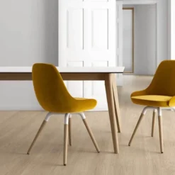 Cancio Atlas Table scandinave extensible en céramique avec pieds en bois><noscript><img width=