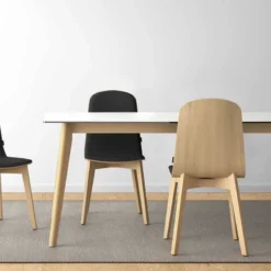 Cancio Atlas Table scandinave extensible en céramique avec pieds en bois><noscript><img width=