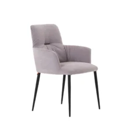 Mobitec Aura ® Chaise avec accoudoirs moderne tissu et pieds en métal> Chaise De Salle à Manger|Chaise Salon