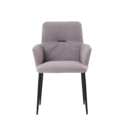 Mobitec Aura ® Chaise avec accoudoirs moderne tissu et pieds en métal> Chaise De Salle à Manger|Chaise Salon