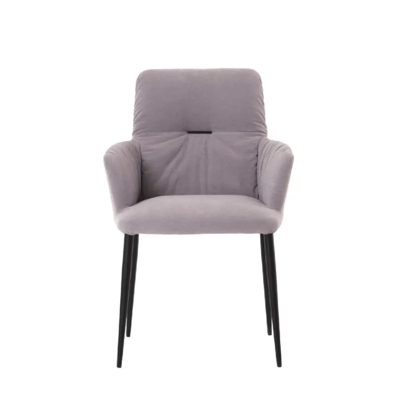 Mobitec Aura ® Chaise avec accoudoirs moderne tissu et pieds en métal> Chaise De Salle à Manger|Chaise Salon