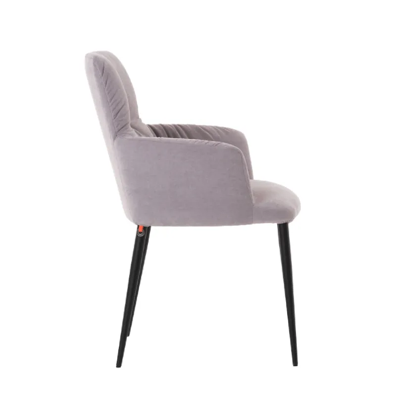 Mobitec Aura ® Chaise avec accoudoirs moderne tissu et pieds en métal> Chaise De Salle à Manger|Chaise Salon
