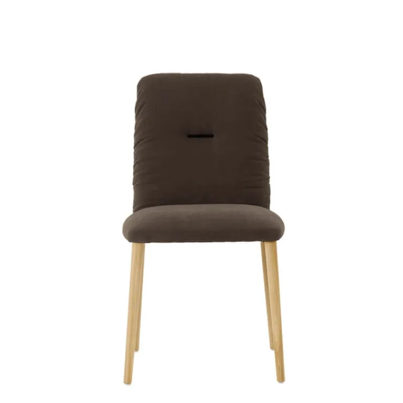 Mobitec Aura ® Chaise style cocooning en tissu et pieds bois> Chaise Salon|Chaise De Salle à Manger