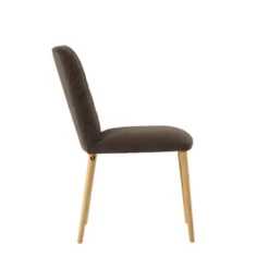 Mobitec Aura ® Chaise style cocooning en tissu et pieds bois><noscript><img width=