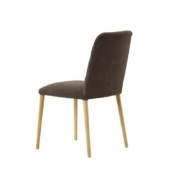 Mobitec Aura ® Chaise style cocooning en tissu et pieds bois><noscript><img width=