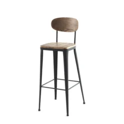 Jayso Austin Tabouret îlot central en bois et métal><noscript><img width=