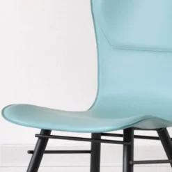 Airnova Avenue Chaise rétro design en croûte de cuir et métal><noscript><img width=