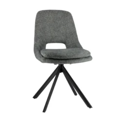 AzaléeChaise moderne en tissu rembourrée pieds en métal><noscript><img width=