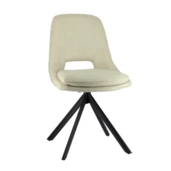 AzaléeChaise moderne en tissu rembourrée pieds en métal><noscript><img width=