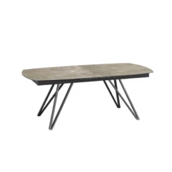 Akante BabyloneTable en céramique extensible avec pieds design en métal noir><noscript><img width=