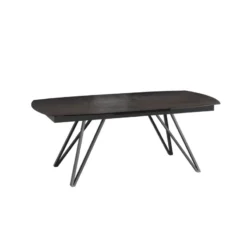 Akante BabyloneTable en céramique extensible avec pieds design en métal noir><noscript><img width=