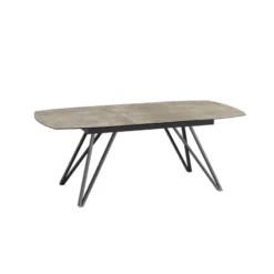 Akante BabyloneTable en céramique extensible avec pieds design en métal noir><noscript><img width=