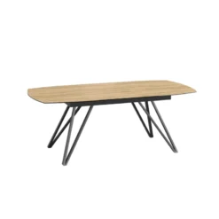 Akante BabyloneTable en céramique extensible avec pieds design en métal noir><noscript><img width=