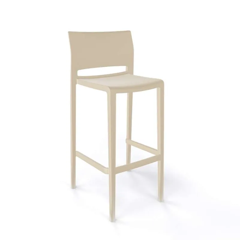 Bakhita Tabouret de bar moderne empilable> Tabouret De Bar (assise +/- 80 Cm)