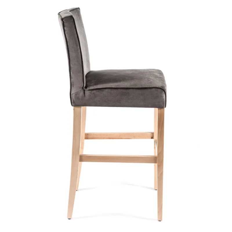 Sessio BarCarpe Tabouret de bar en tissu et bois> Tabouret De Bar (assise +/- 80 Cm)