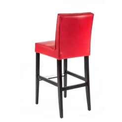 Sessio BarCarpe 2 Tabouret de bar matelassé en synthétique et bois><noscript><img width=