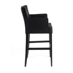 Sessio BarDiem Tabouret bar contemporain en tissu et bois><noscript><img width=