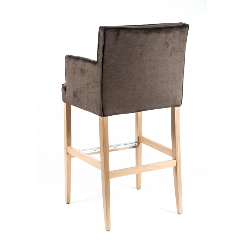 Sessio BarDiem Tabouret bar contemporain en tissu et bois> Tabouret De Bar (assise +/- 80 Cm)